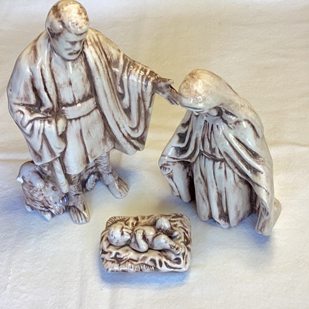 FINAL SALE PRICE Nativity Scene - Mary, Joseph & Baby Jesus